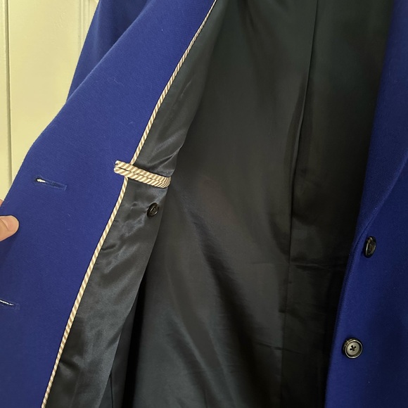 J. Crew Parke Italian Wool Topcoat in Brunswick Blue Size 6 - Picture 6 of 8